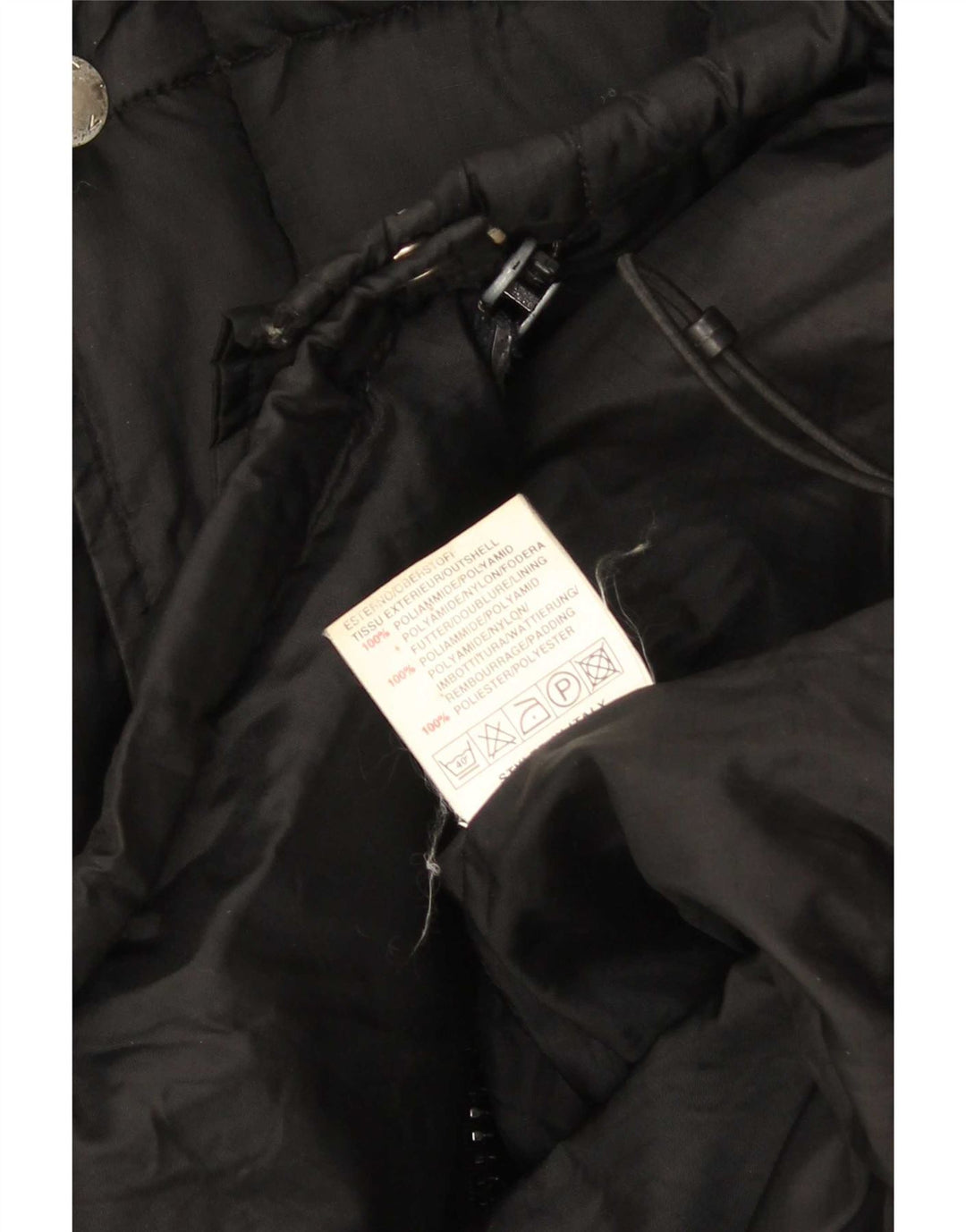 Energie Veste matelassée à capuche graphique pour homme UK 38 Medium Black Nylon