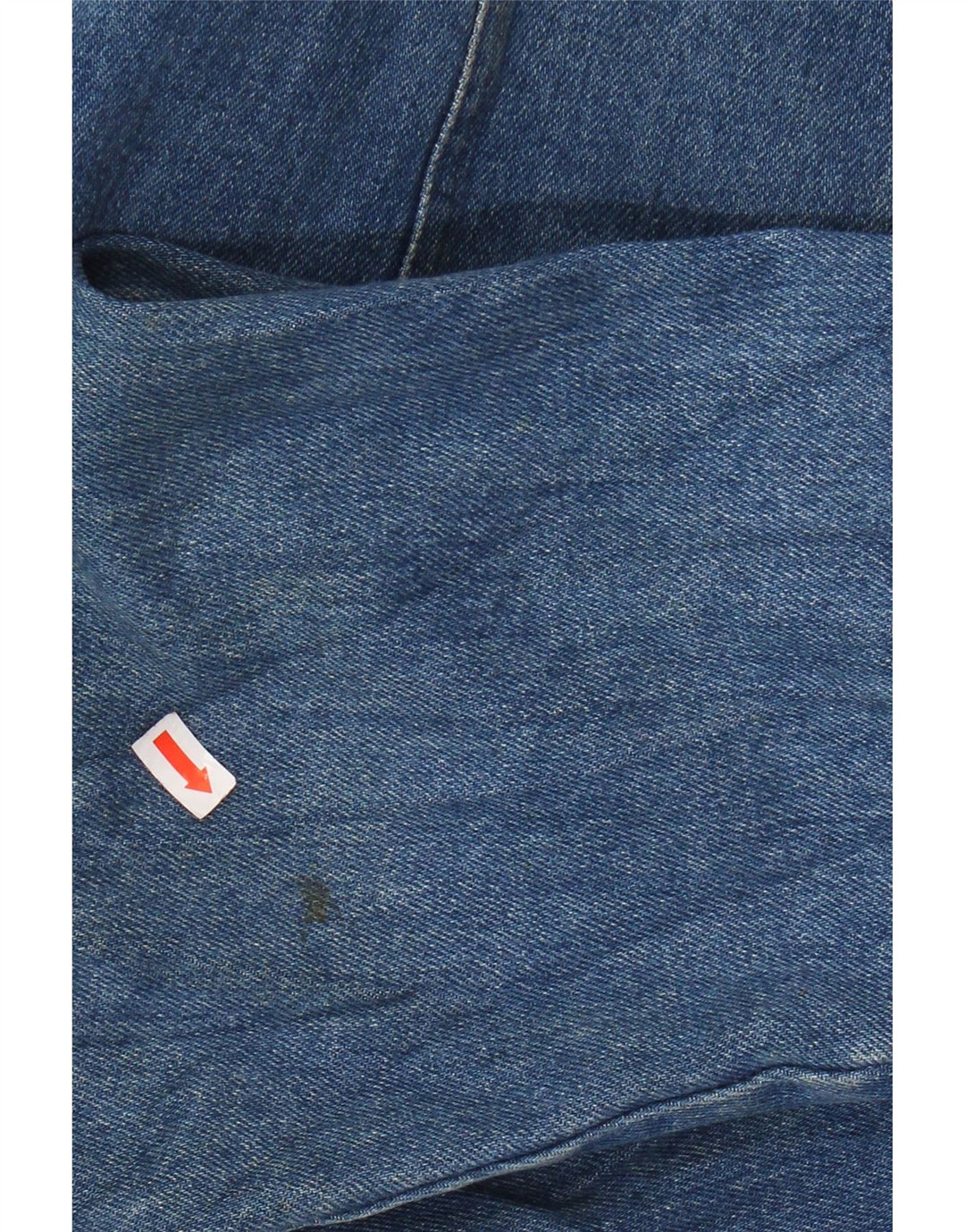 VINTAGE Femme Denim 1 Bouton Blazer Veste UK 16 Grand Bleu