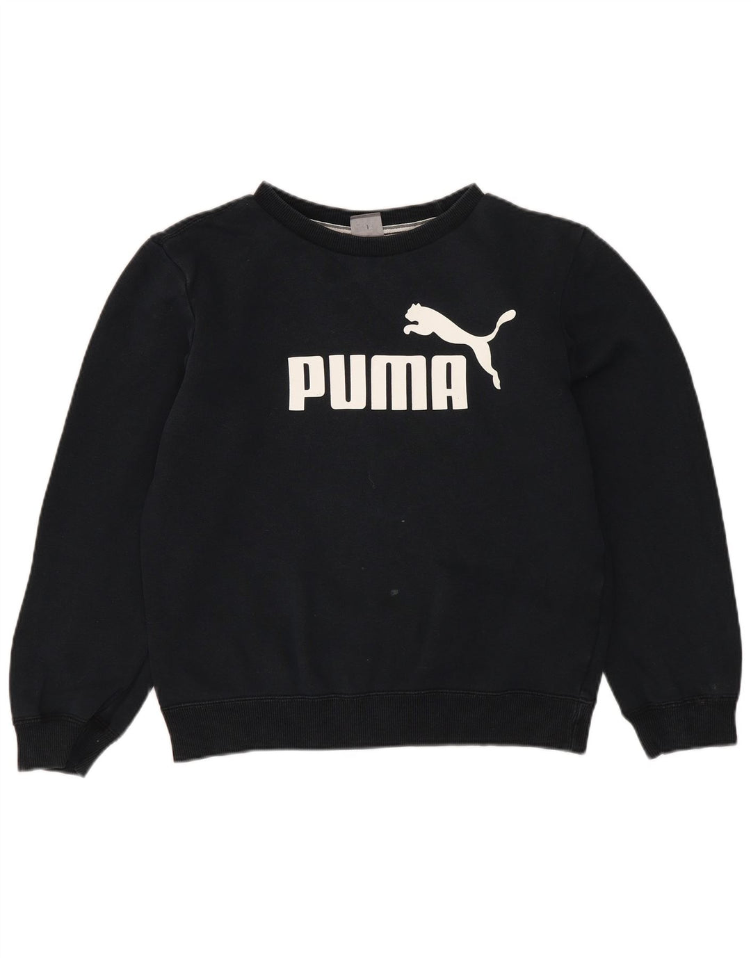 Puma Sweat-shirt Crop Graphic Fille 11-12 ans Noir Polyester