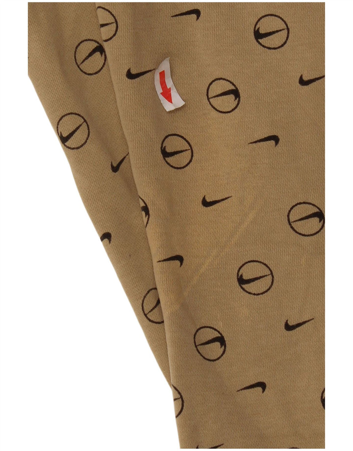 Nike Pantalon de survêtement graphique pour homme Taille S Beige Géométrique