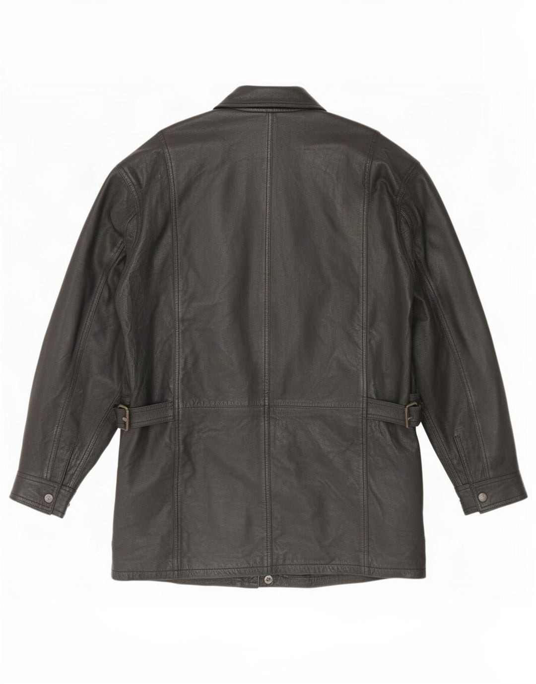 veste en cuir homme vintage UK 42 XL Noir