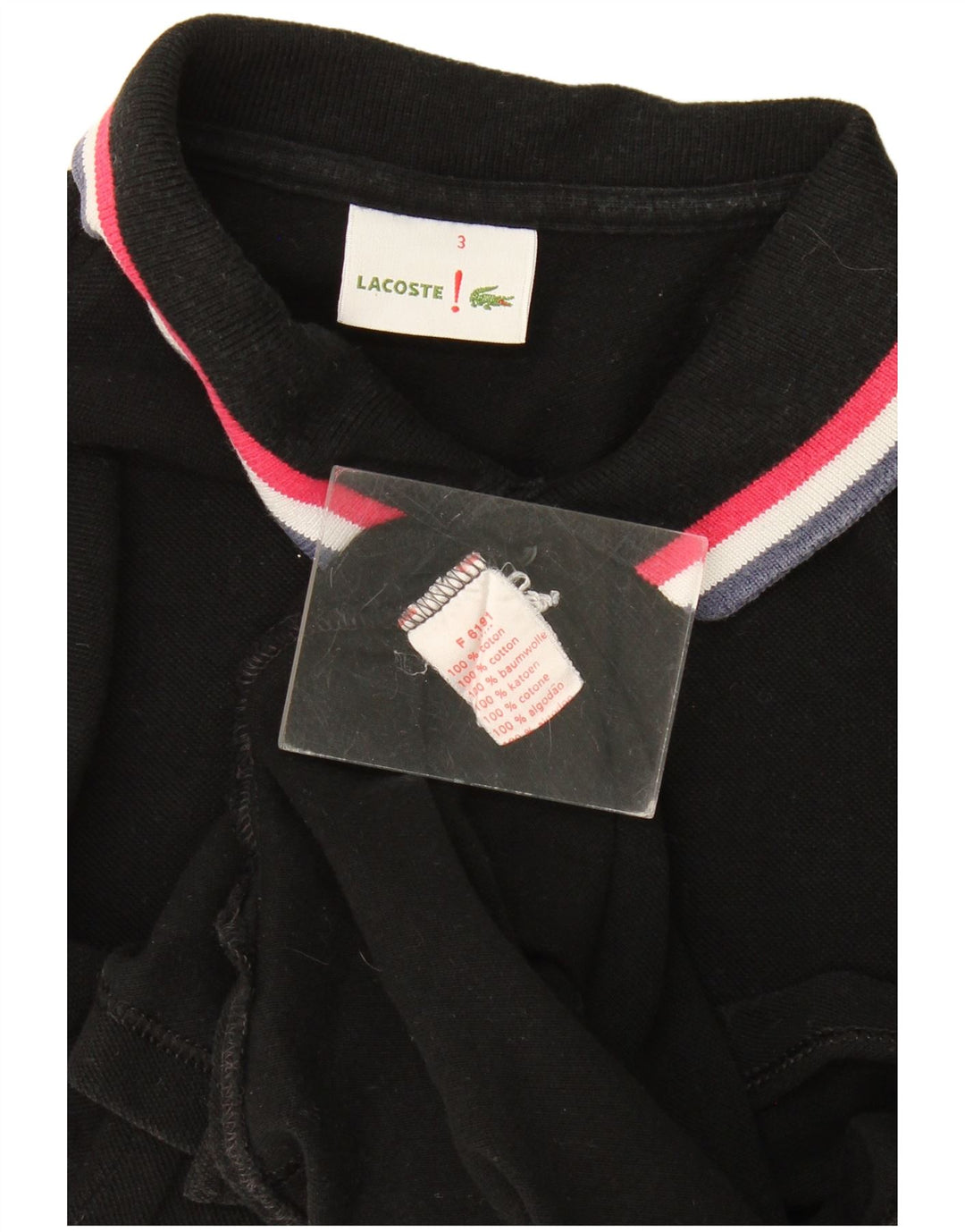 Lacoste Polo Homme Taille 3 Petit Coton Noir