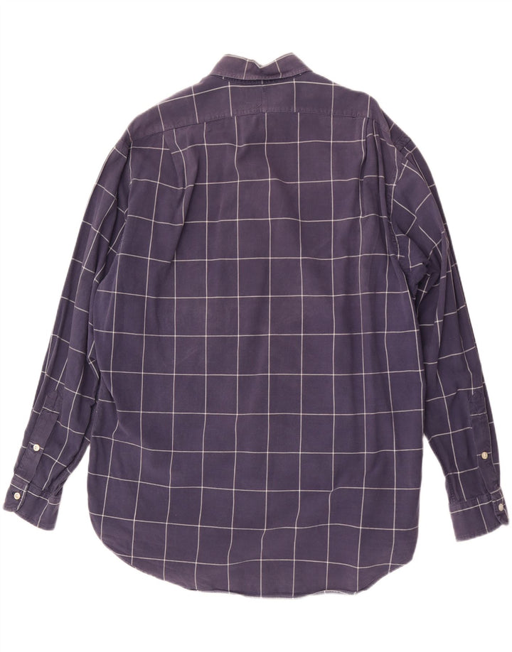 Polo Ralph Lauren Chemise Homme Grand Carreau Bleu Marine Coton