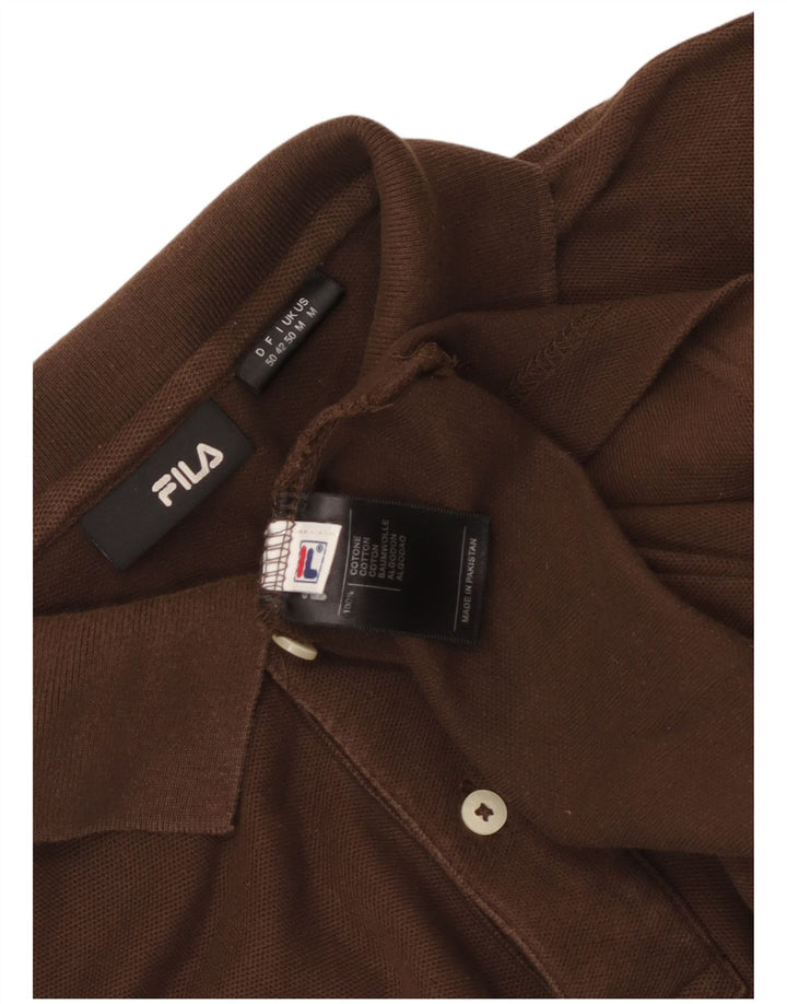 Fila Polo Homme Marron Moyen Coton