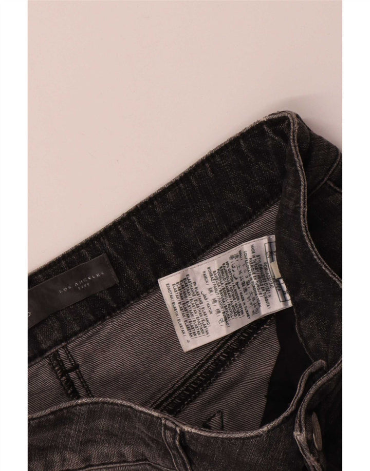 Guess Jupe en jean vieilli pour femme W27 Petit coton gris