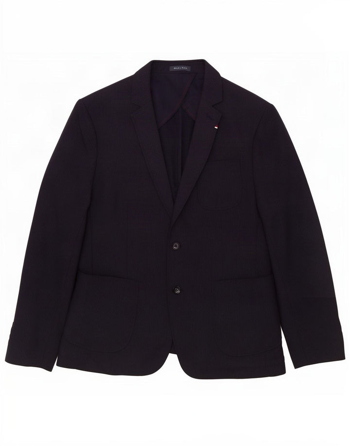 Zara Veste Blazer 2 Boutons Homme EU 56 XL Bleu Marine Polyester