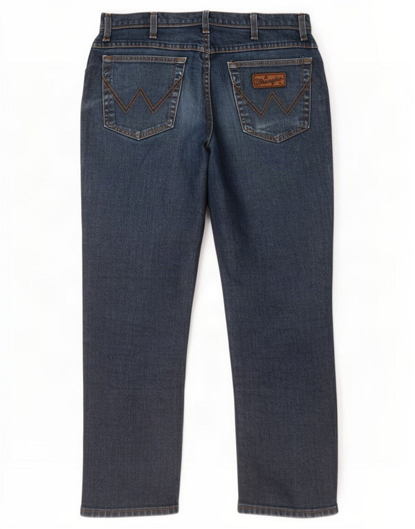 Wrangler Jean Droit Texas Stretch Homme W34 L30 Bleu Coton
