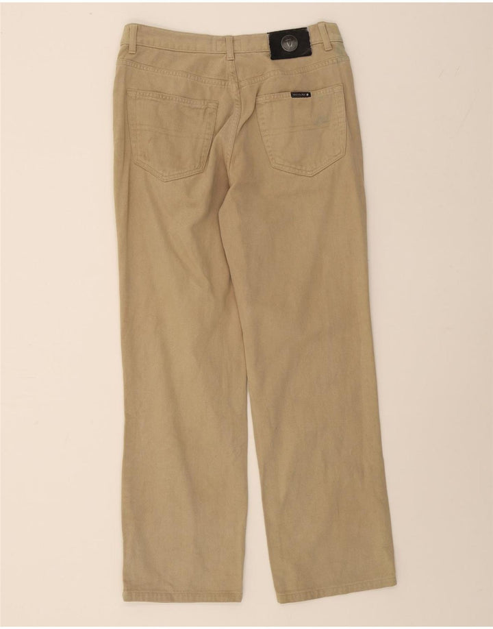 TRUSSARDI Mens Straight Jeans W33 L28 Beige Cotton Vintage Trussardi and Second-Hand Trussardi from Messina Hembry 