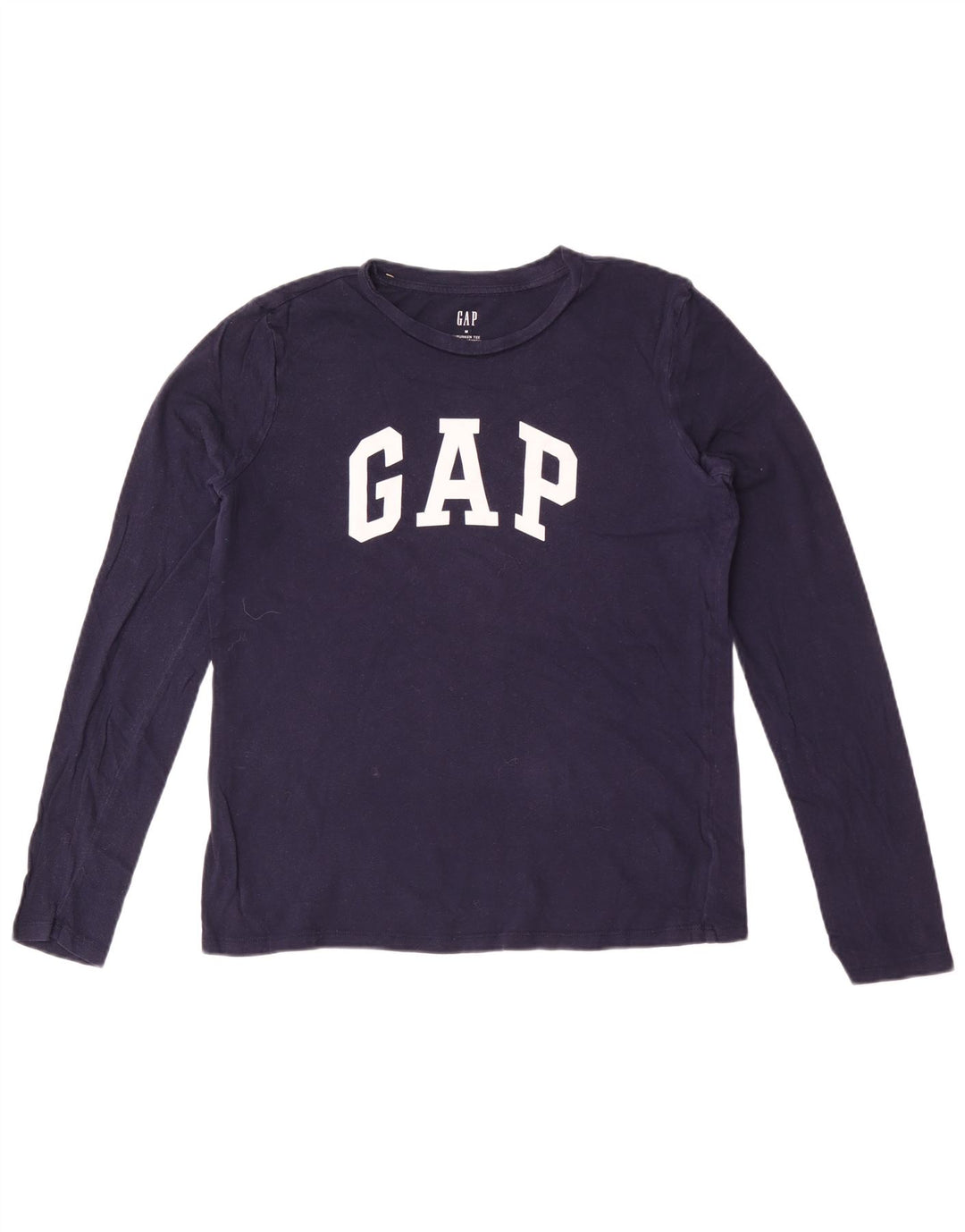 Gap Haut graphique à manches longues pour femme UK 14 Bleu marine moyen