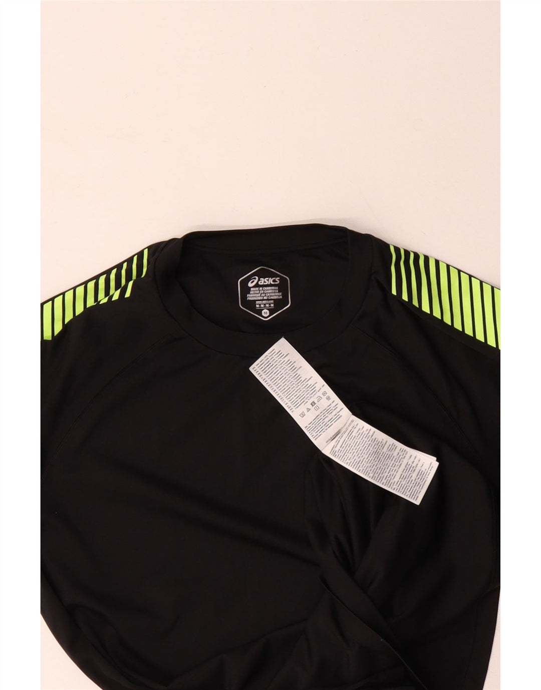 ASICS T-shirt pour homme en polyester color block noir moyen