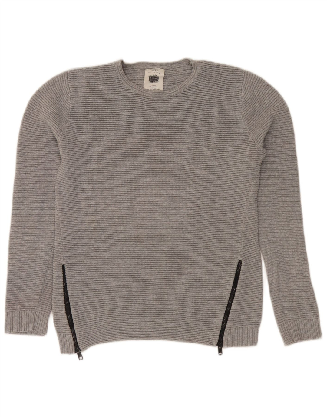 Pull ras du cou Zara garçon 11-12 ans gris