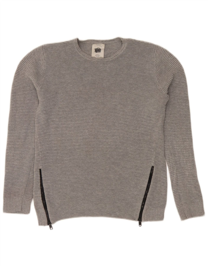 Pull ras du cou Zara garçon 11-12 ans gris