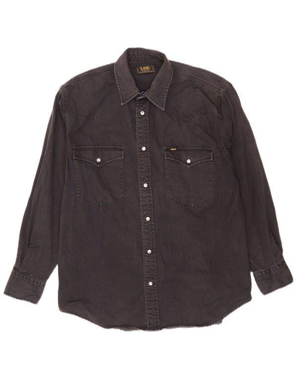 Lee Chemise en Jean Homme Noir Moyen Coton