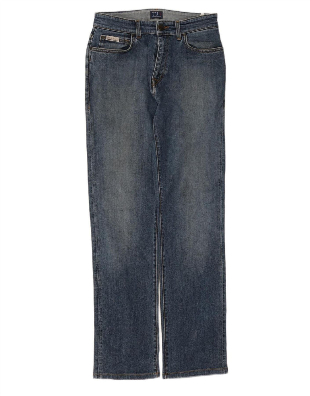 TRUSSARDI Womens Straight Jeans W29 L31 Blue Cotton