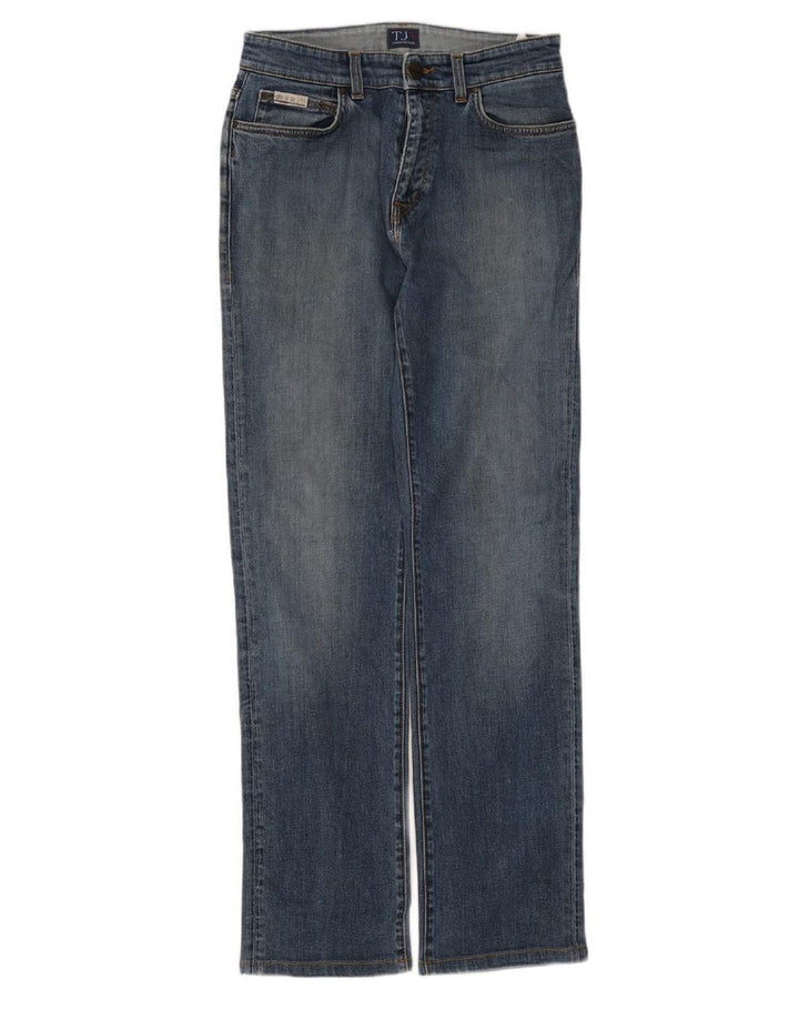 TRUSSARDI Womens Straight Jeans W29 L31 Blue Cotton