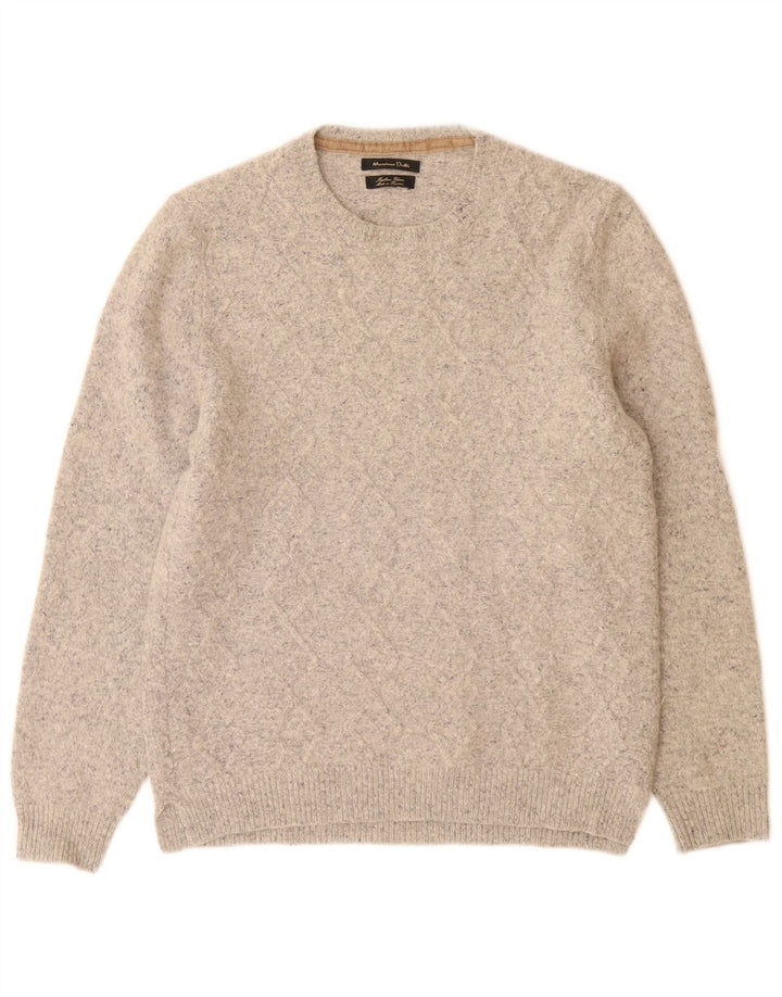 Massimo Dutti Pull Col Ras Du Cou Homme Gris Moyen