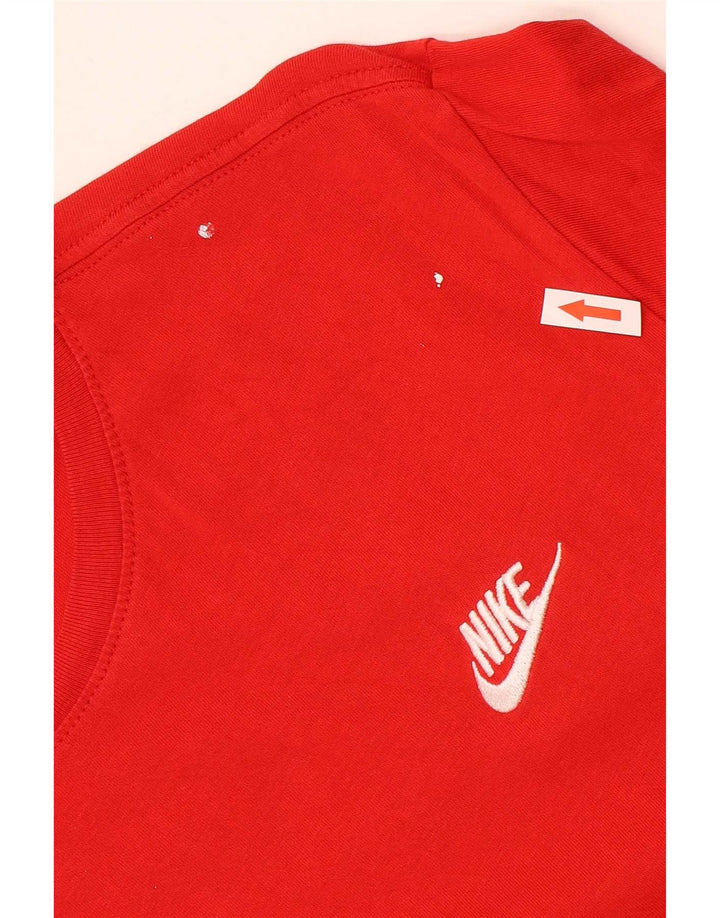 Nike Mens Athletic Cut T-Shirt Haut Grand Rouge Coton