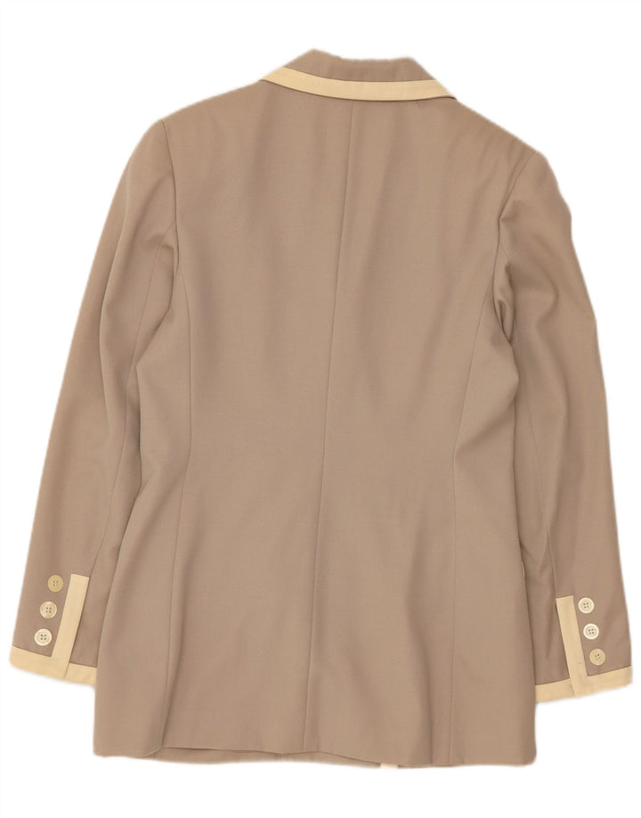 Luisa Spagnoli Veste blazer croisée pour femme IT 42 Beige moyen