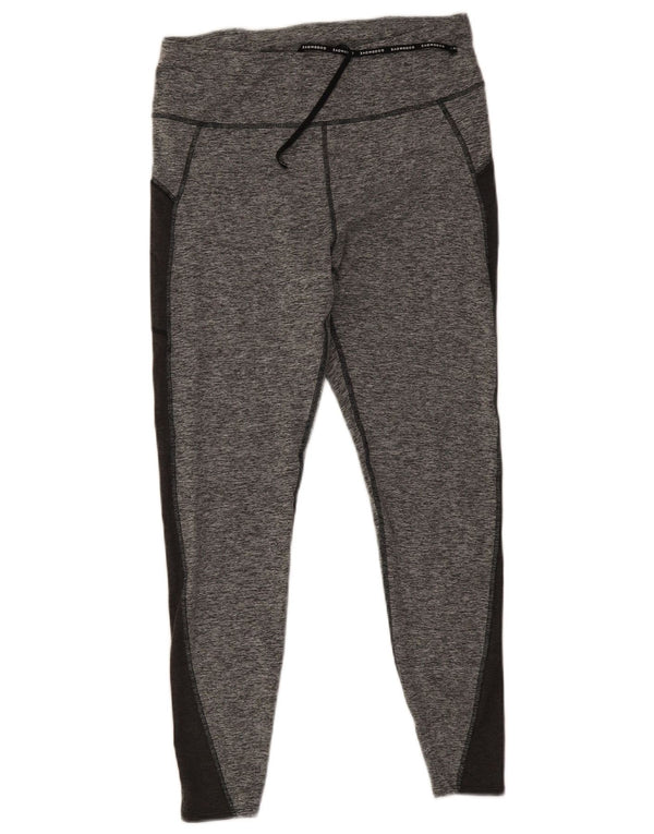 Marks & Spencer Pantalon de survêtement court pour femme UK 14 Large Gris Colorblock