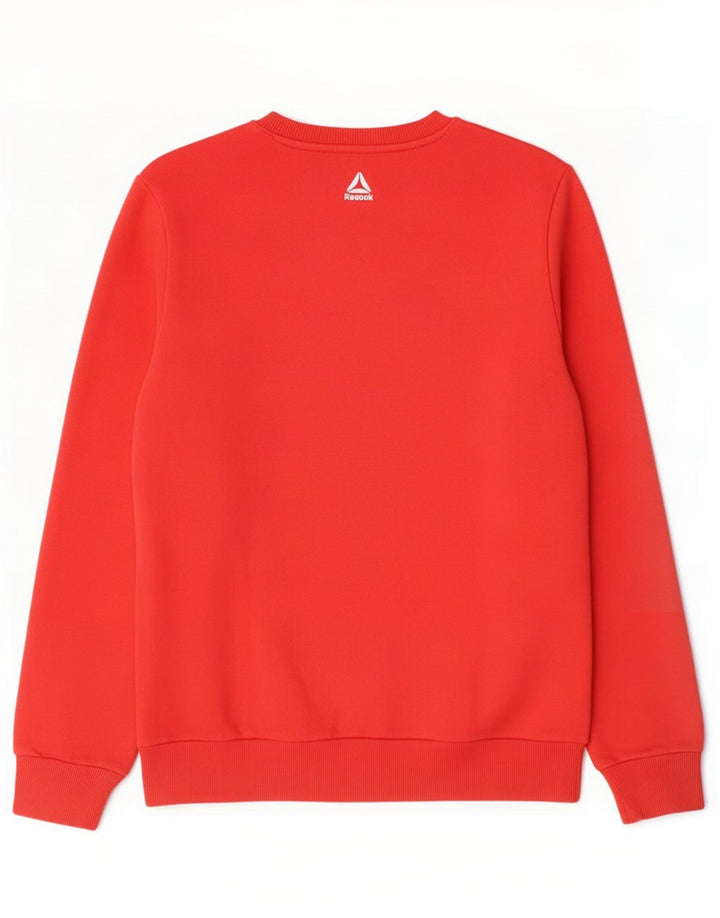 Reebok Sweatshirt Graphic Sweatshirt Jumper Homme Rouge Moyen Colourblock