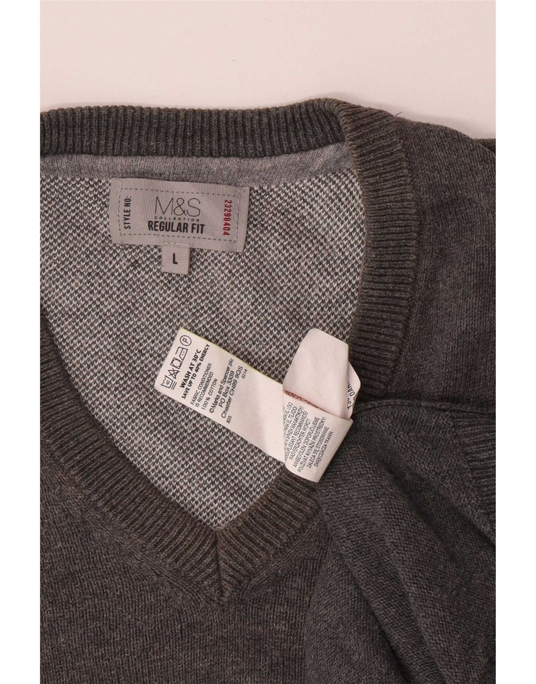 Marks & Spencer Débardeur coupe classique pour homme en coton gris Taille L