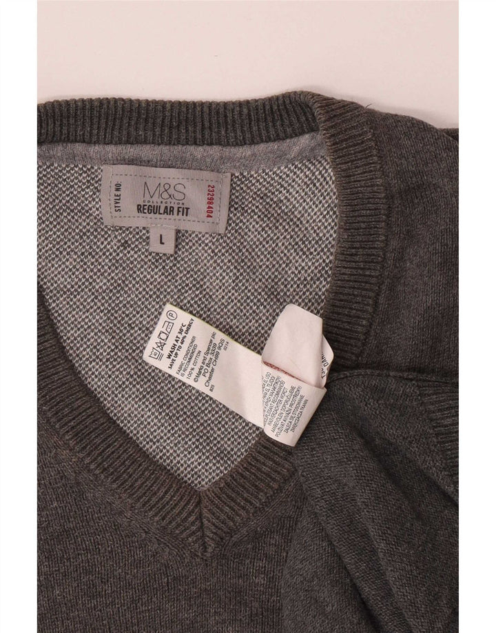 Marks & Spencer Débardeur coupe classique pour homme en coton gris Taille L
