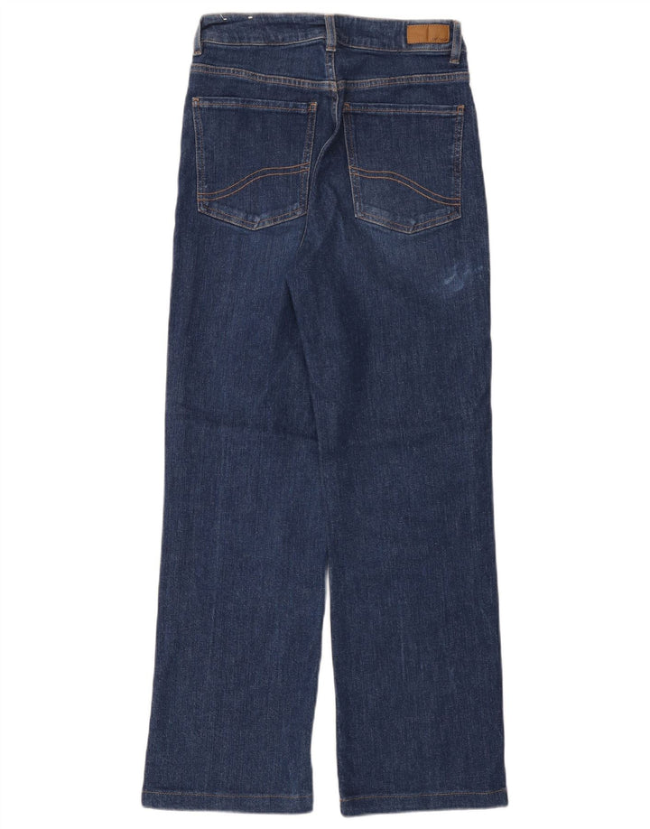 FAT FACE Jean Elise à jambe large pour femme UK 8 Small W28 L28 Bleu marine