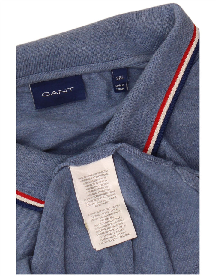 Gant Polo Homme 3XL Bleu Coton