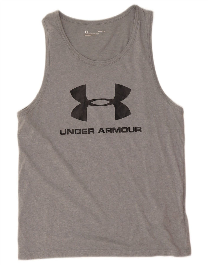 Under Armour Débardeur Graphic Homme Gris Moyen Coton