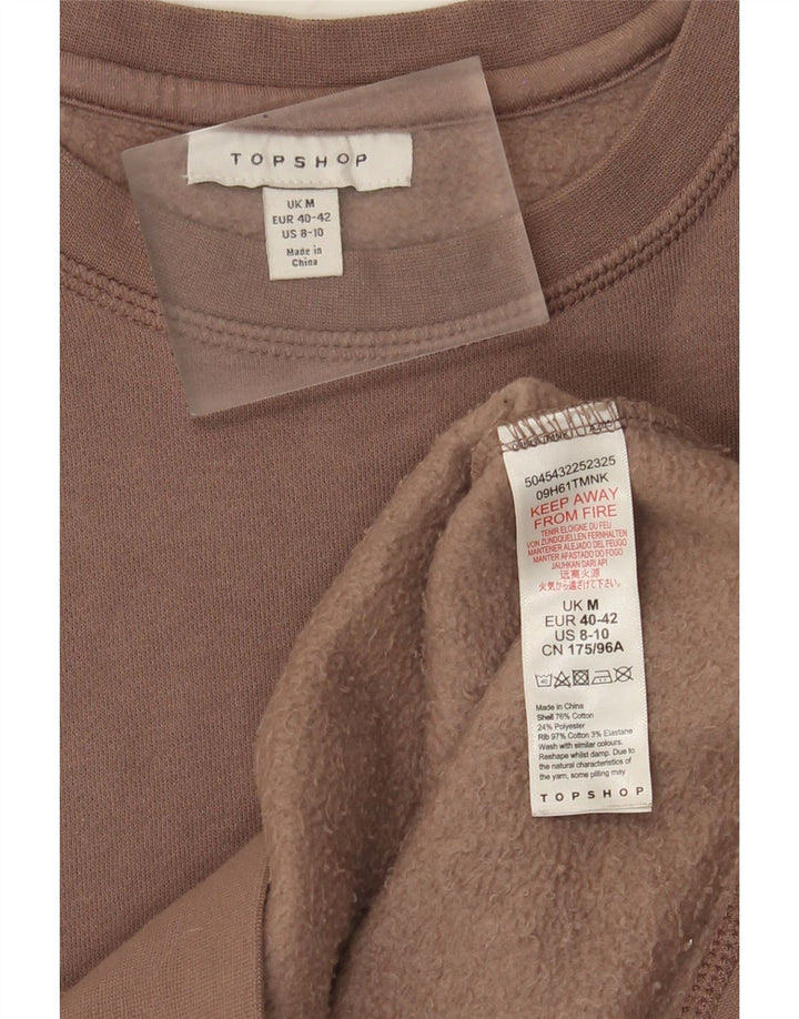 Topshop Sweat-shirt pour femme UK 44 en coton marron moyen