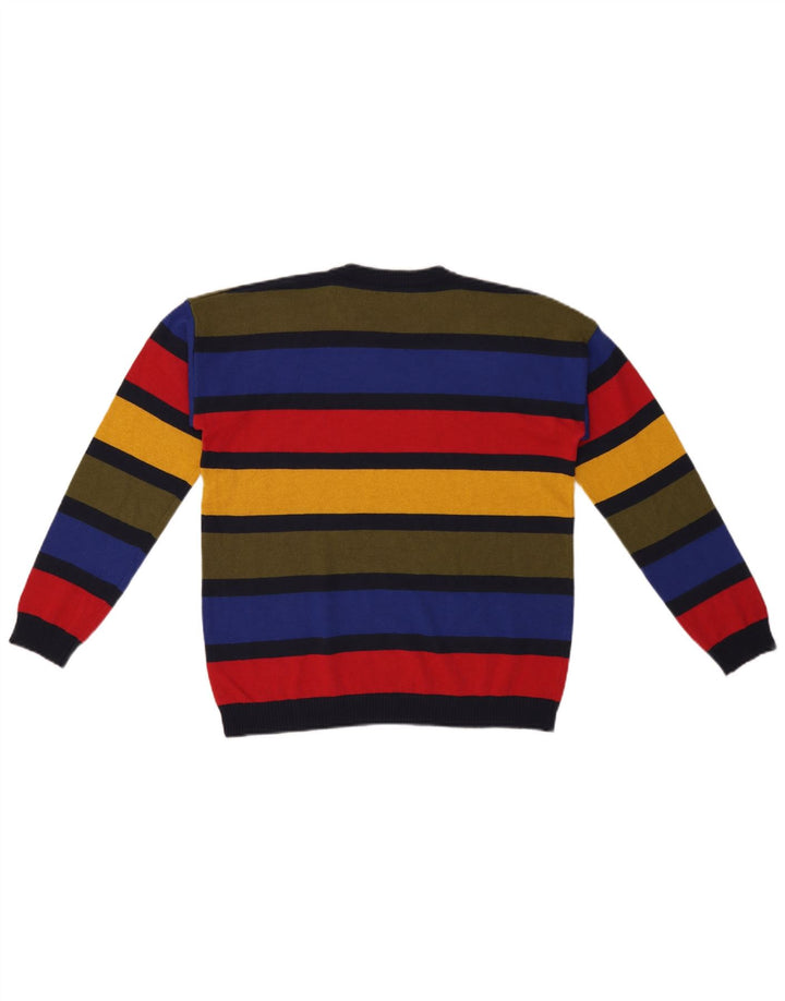 Benetton Pull à col rond pour garçon 11-12 ans 2XL Multicolore