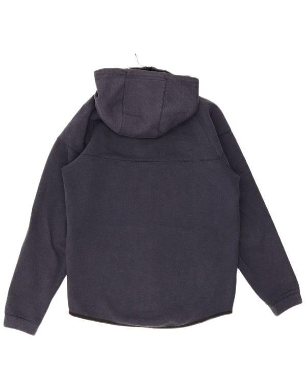 Nike Pull à capuche zippé en coton bleu marine moyen pour homme