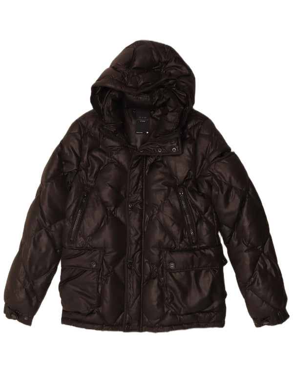 G-Star Veste rembourrée à capuche pour homme UK 38 Medium Noir Polyester
