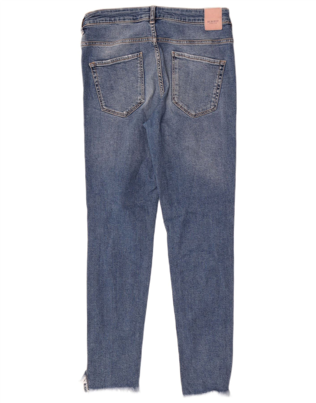 Zara Jean skinny effet vieilli pour femme EU 40 Medium W30 L27 Bleu