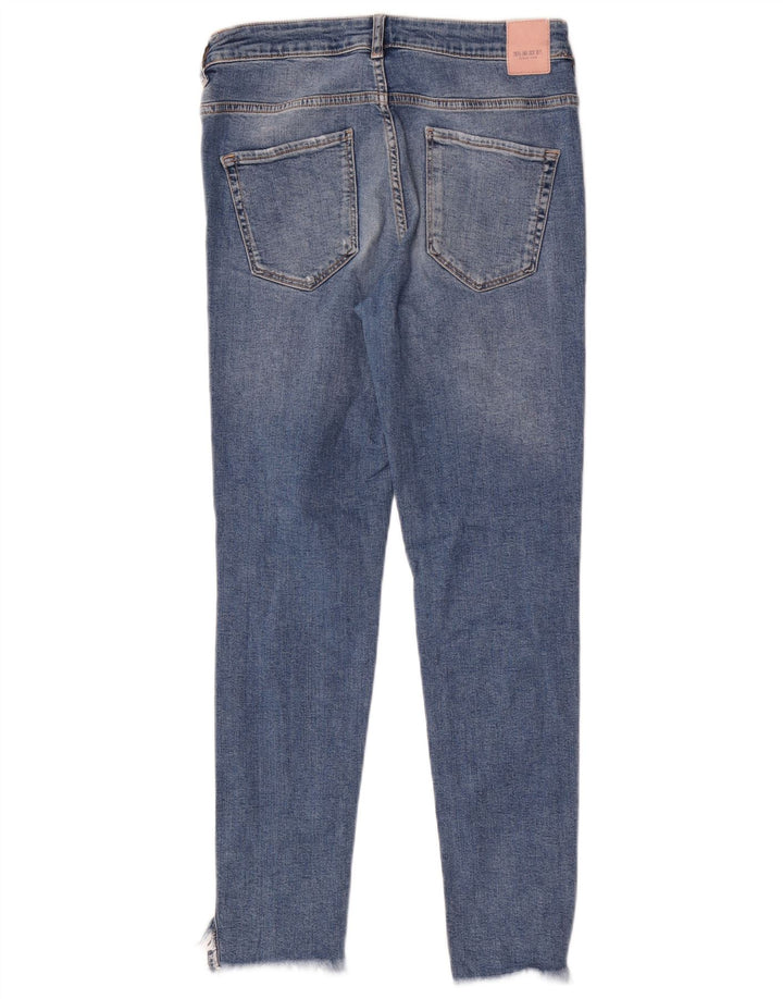 Zara Jean skinny effet vieilli pour femme EU 40 Medium W30 L27 Bleu