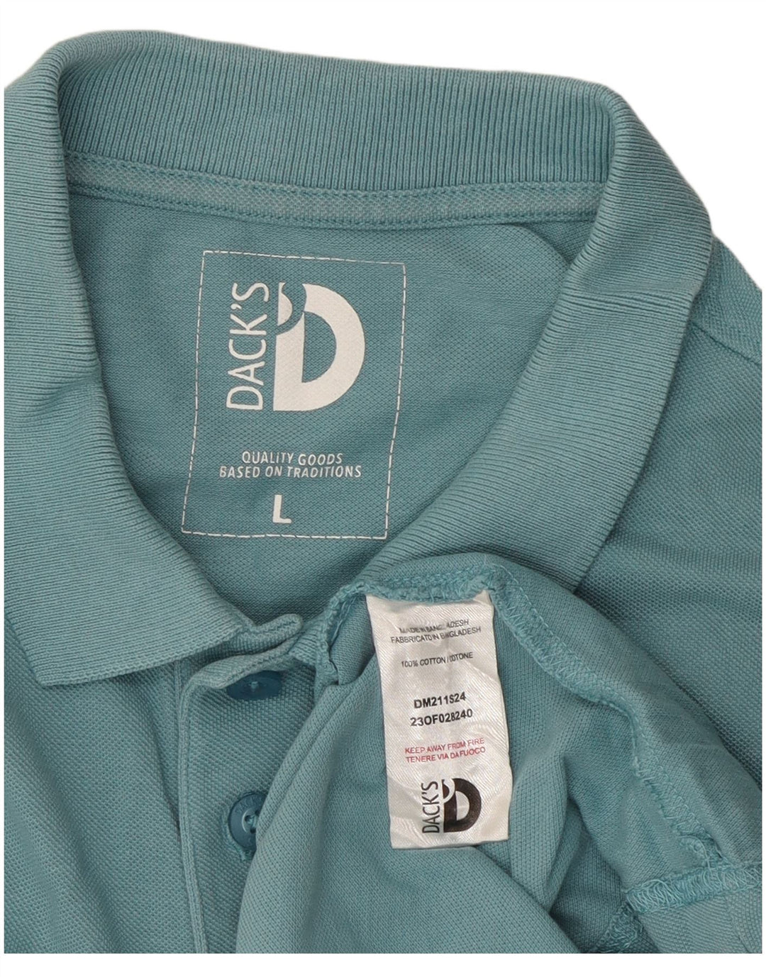 DACK'S Polo Homme Grand Bleu Coton
