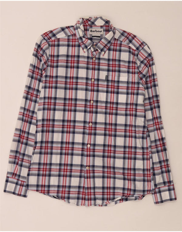 Barbour Chemise coupe ajustée en coton à carreaux multicolore moyen pour homme