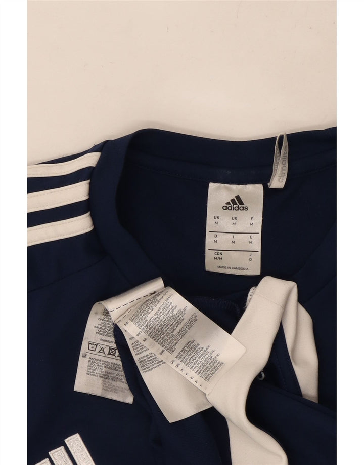 ADIDAS T-Shirt Climalite Homme Bleu Marine Moyen Polyester Colorblock