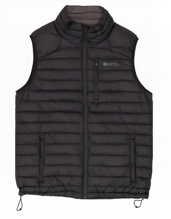 Mountain Warehouse Gilet rembourré pour homme UK 40 Large Noir Nylon