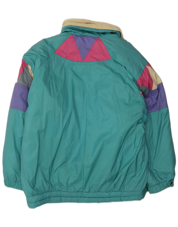 Colmar Veste de ski coupe décontractée pour femme IT 48 XL Vert Colourblock Sports