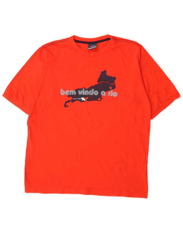 Umbro T-Shirt Graphique Homme XL Rouge Coton