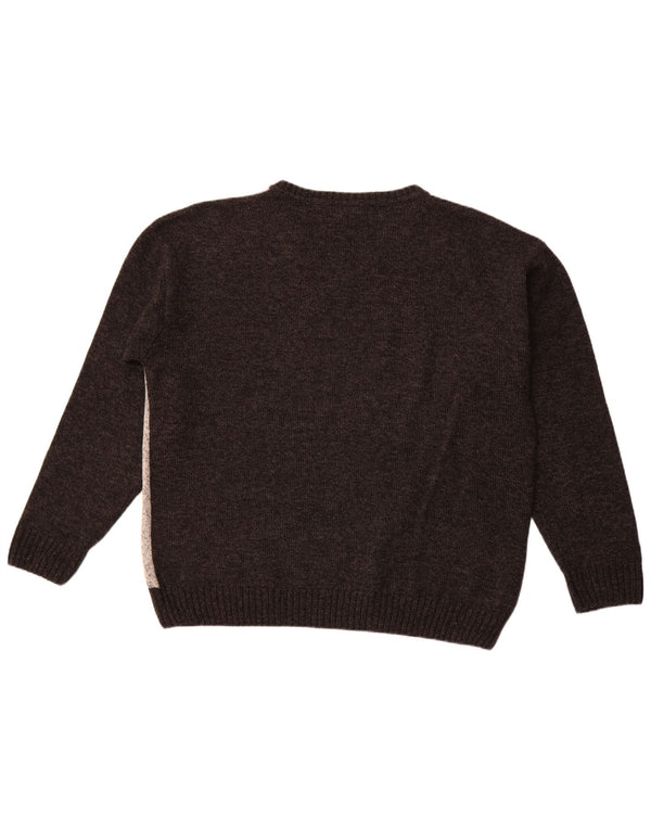 PIERRE CARDIN Pull Col V Homme IT 58 2XL Gris Argyle/Diamant