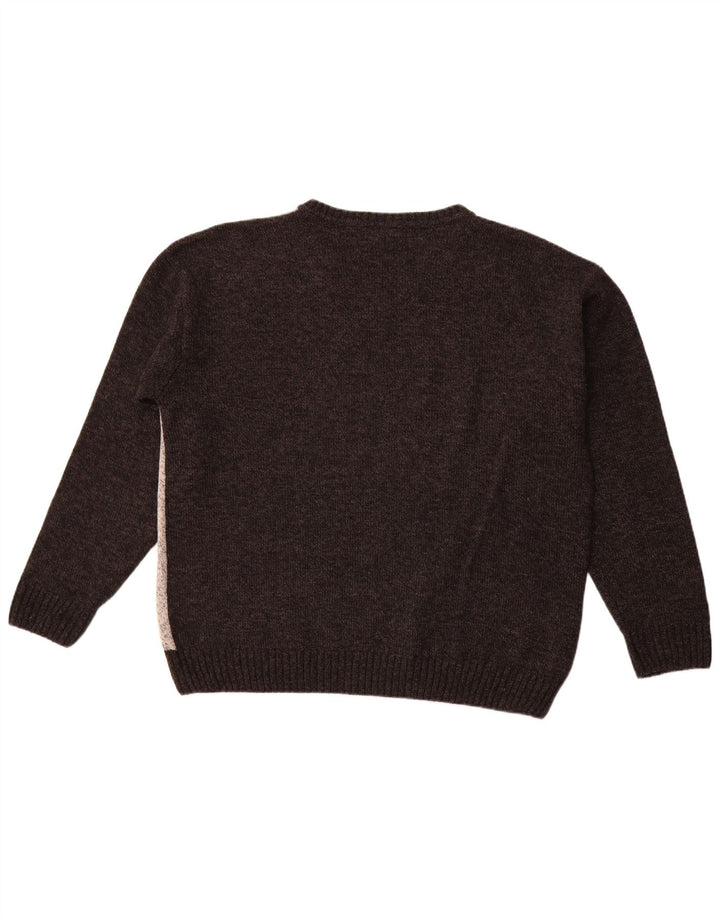 PIERRE CARDIN Pull Col V Homme IT 58 2XL Gris Argyle/Diamant