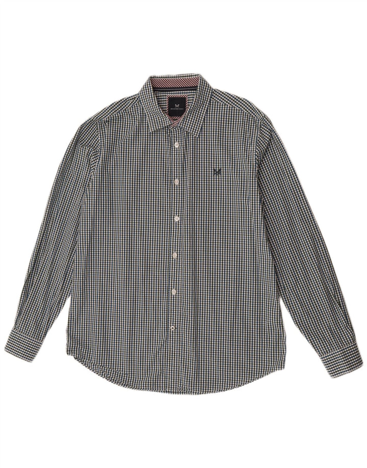 Crew Clothing Chemise cintrée pour homme en coton vichy multicolore