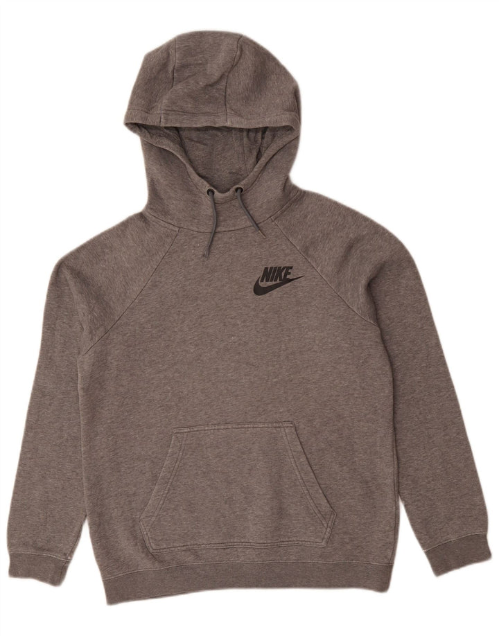 Nike Pull à capuche pour homme en coton moucheté Gris Taille S