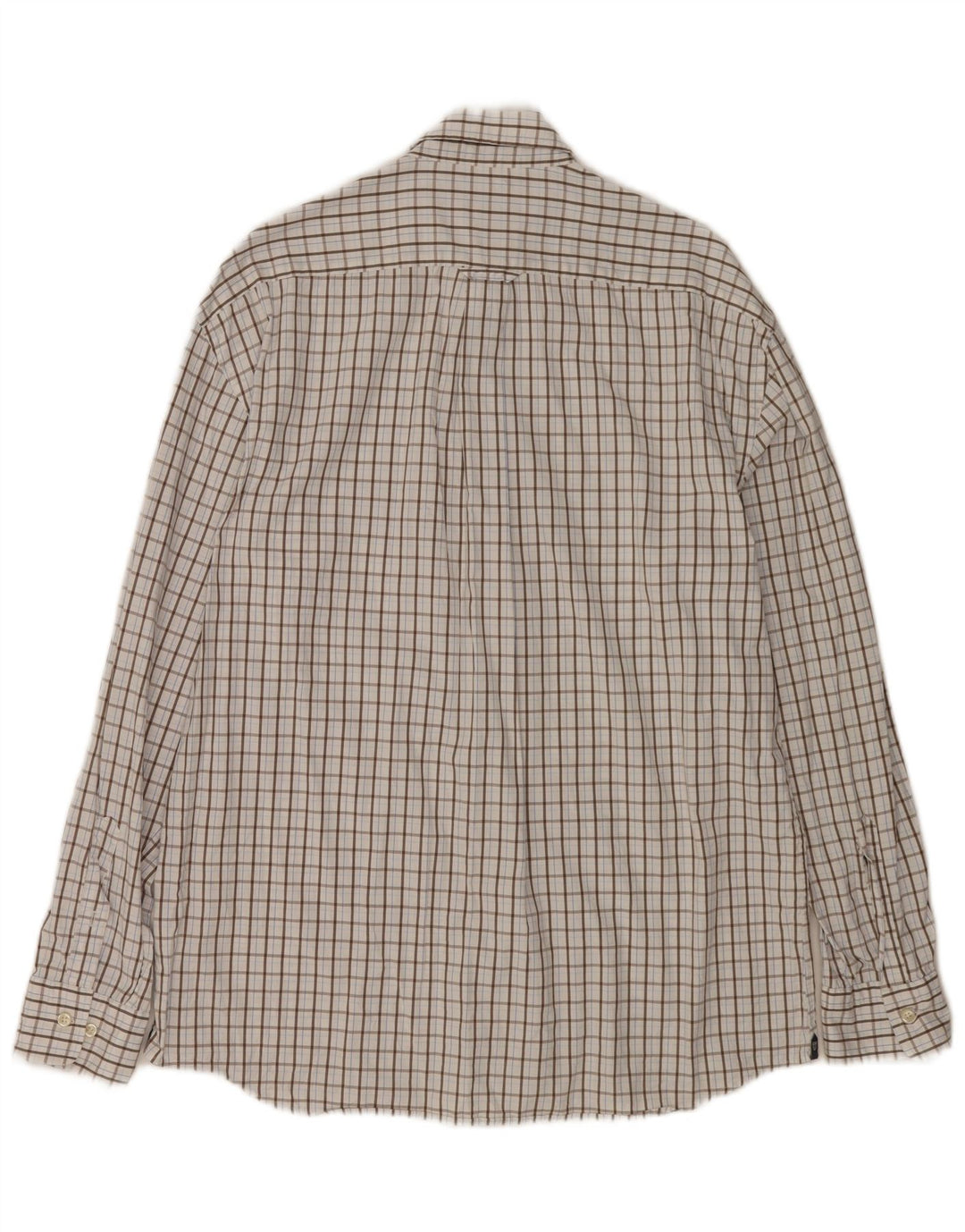 Gant Chemise Regular Fit Grand Carreau Blanc Coton