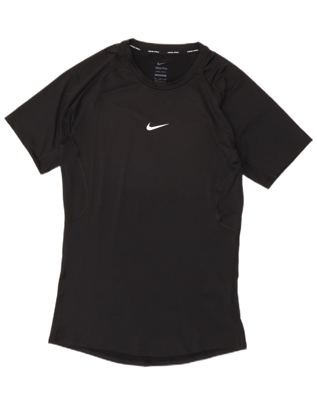 NIKE T-shirt ajusté pour homme XL Noir Polyester