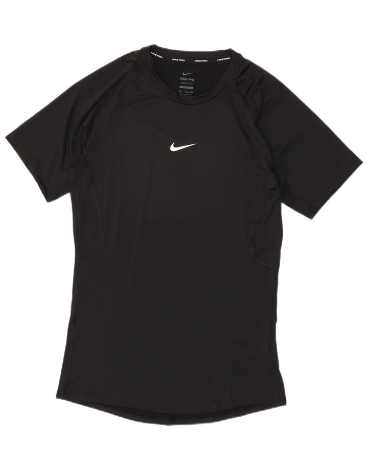 NIKE T-shirt ajusté pour homme XL Noir Polyester
