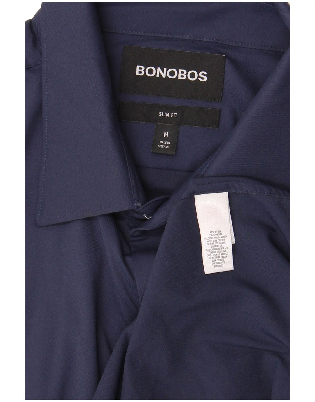 BONOBOS Chemise Slim Homme Bleu Marine Moyen Nylon