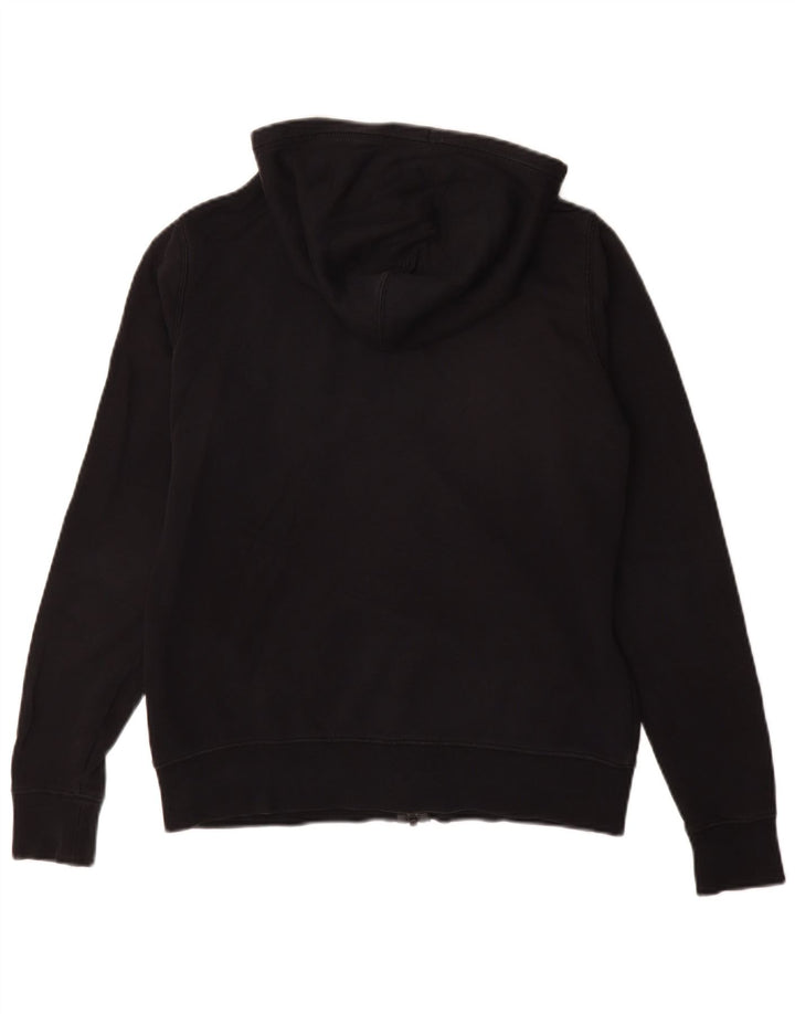 NIKE Pull à capuche zippé pour femme UK 16 Grand coton noir